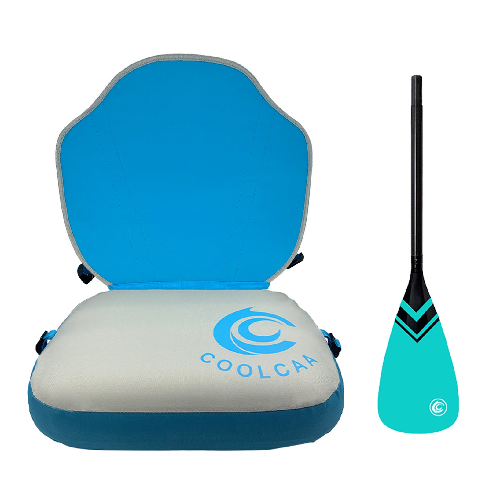 COOLCAA Kayak Seat Kit for SUP Boards with Carbon Fiber Paddle Blade