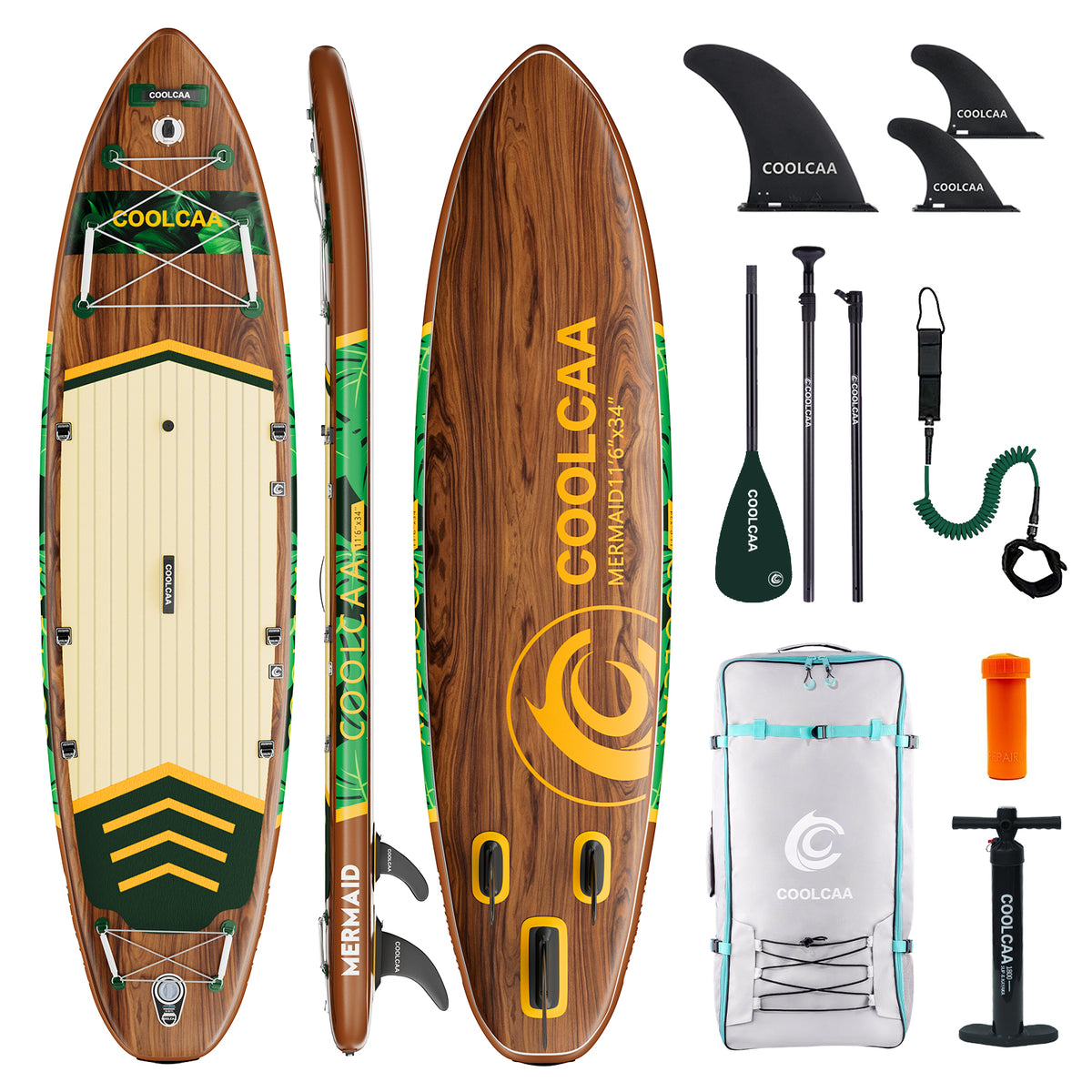 11'6 Jungle Echo Inflatable Paddle Board Package(2026 New Styles) Shipping at the end of March