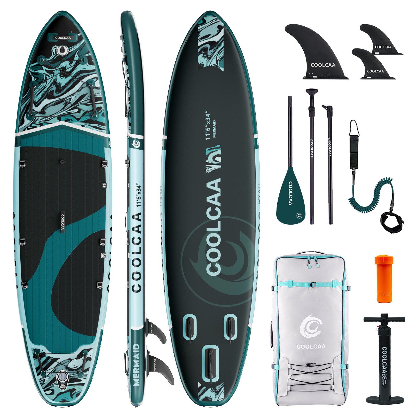 11'6 Phantom Stream Inflatable Paddle Board Package(2026 New Styles) Shipping at the end of March