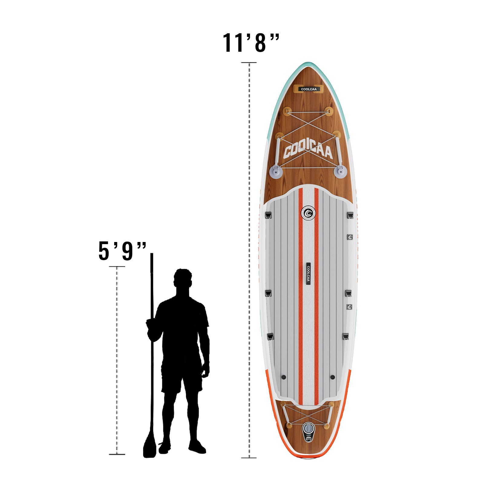 11’8 Timber Skiff Inflatable Paddle Board Package(2026 New Styles) Shipping at the end of March