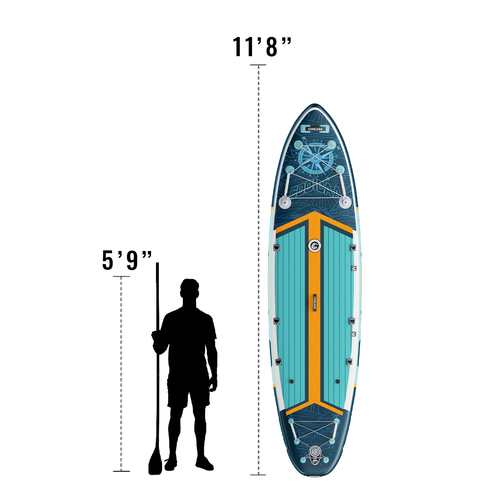 11’8 Trail Blazer Inflatable Paddle Board Package(2026 New Styles) Shipping at the end of March