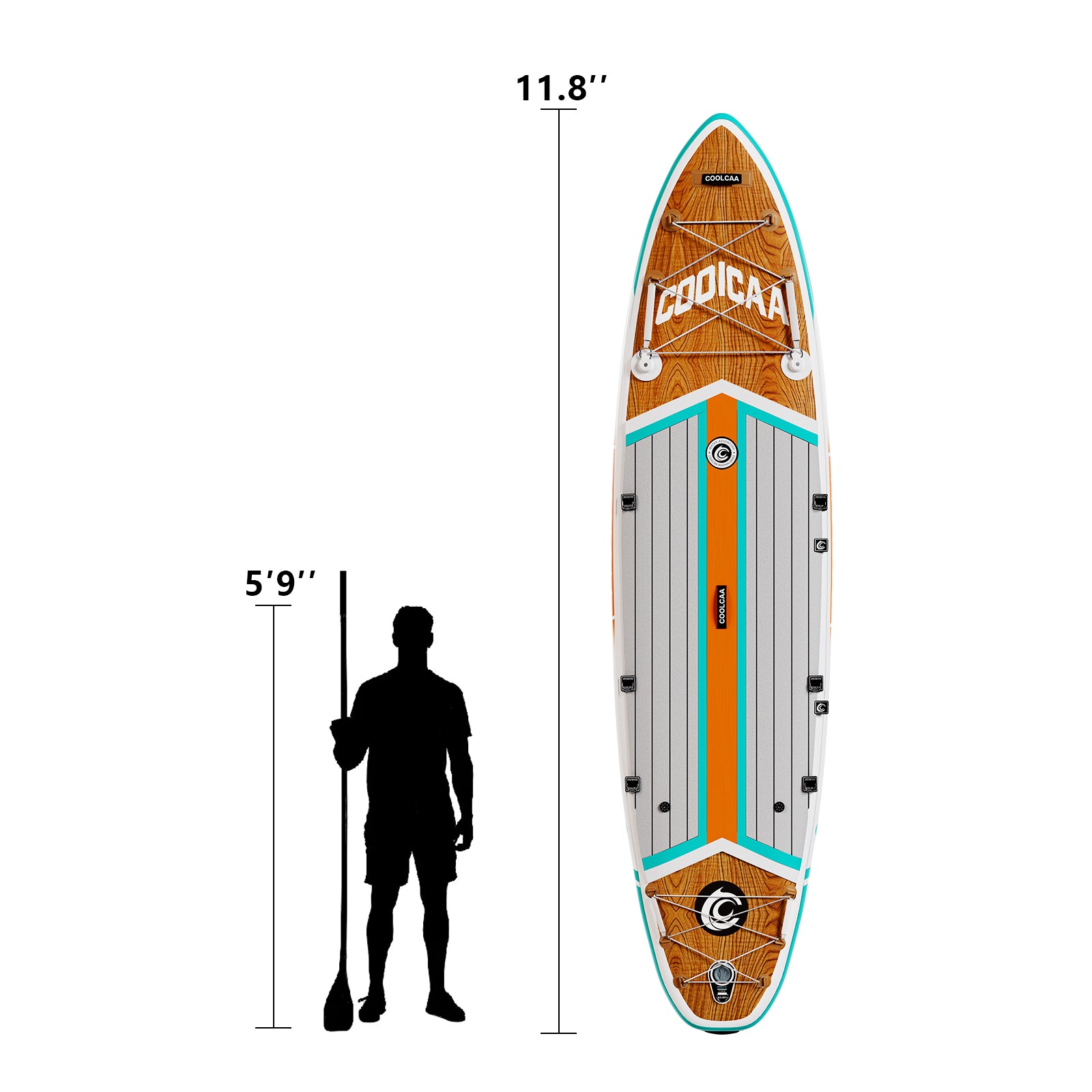 11’8 Maple Marlin Inflatable Paddle Board Package(With carbon propeller)