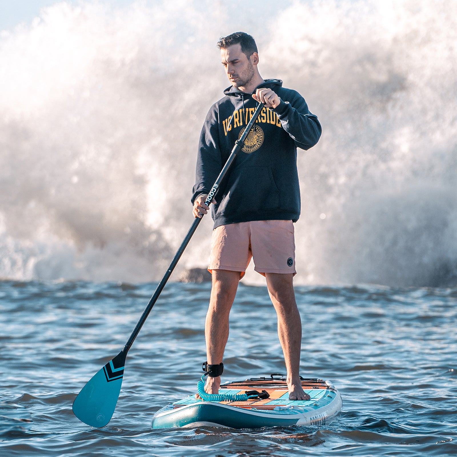 paddle board with low wind resistance
