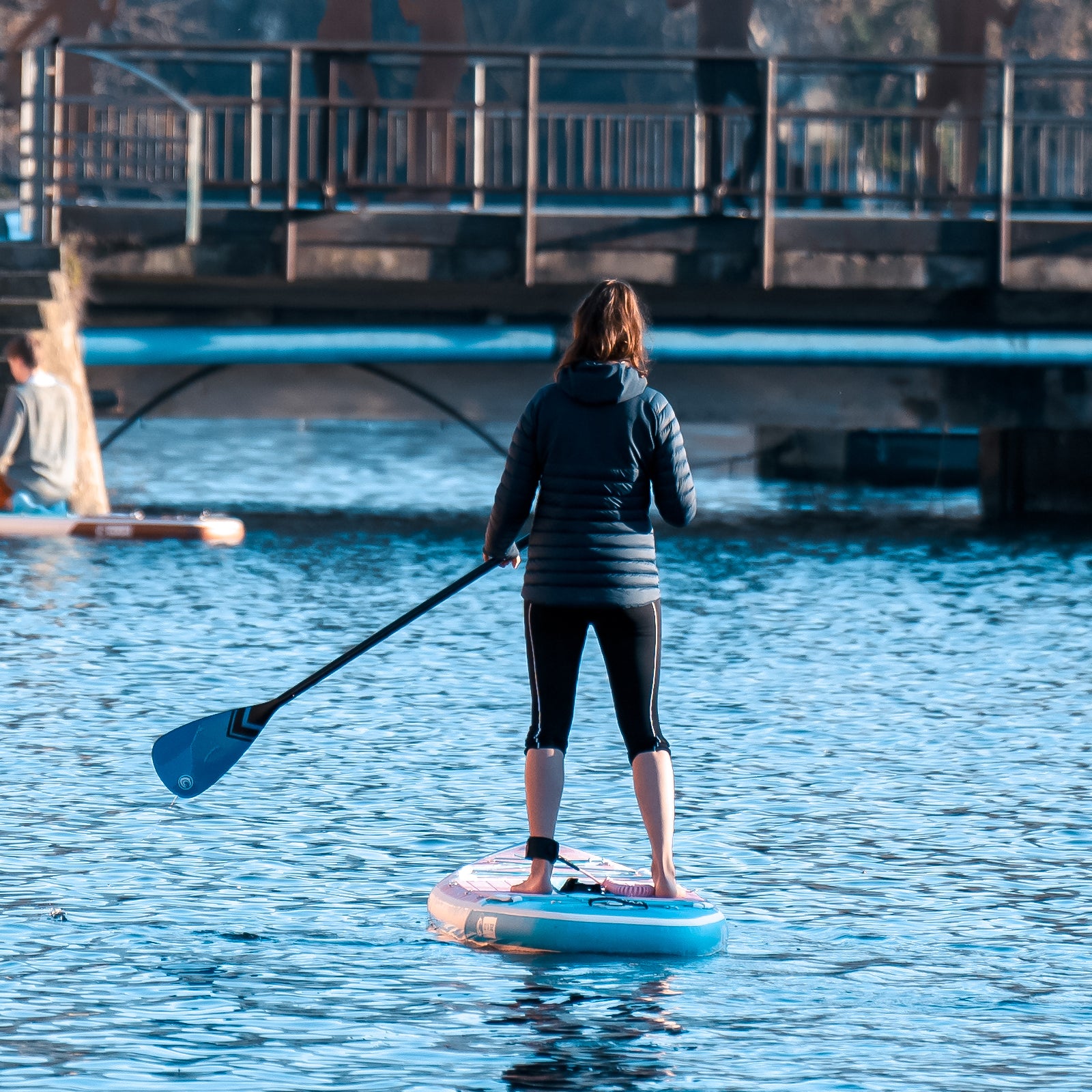 have fun on paddle boards
