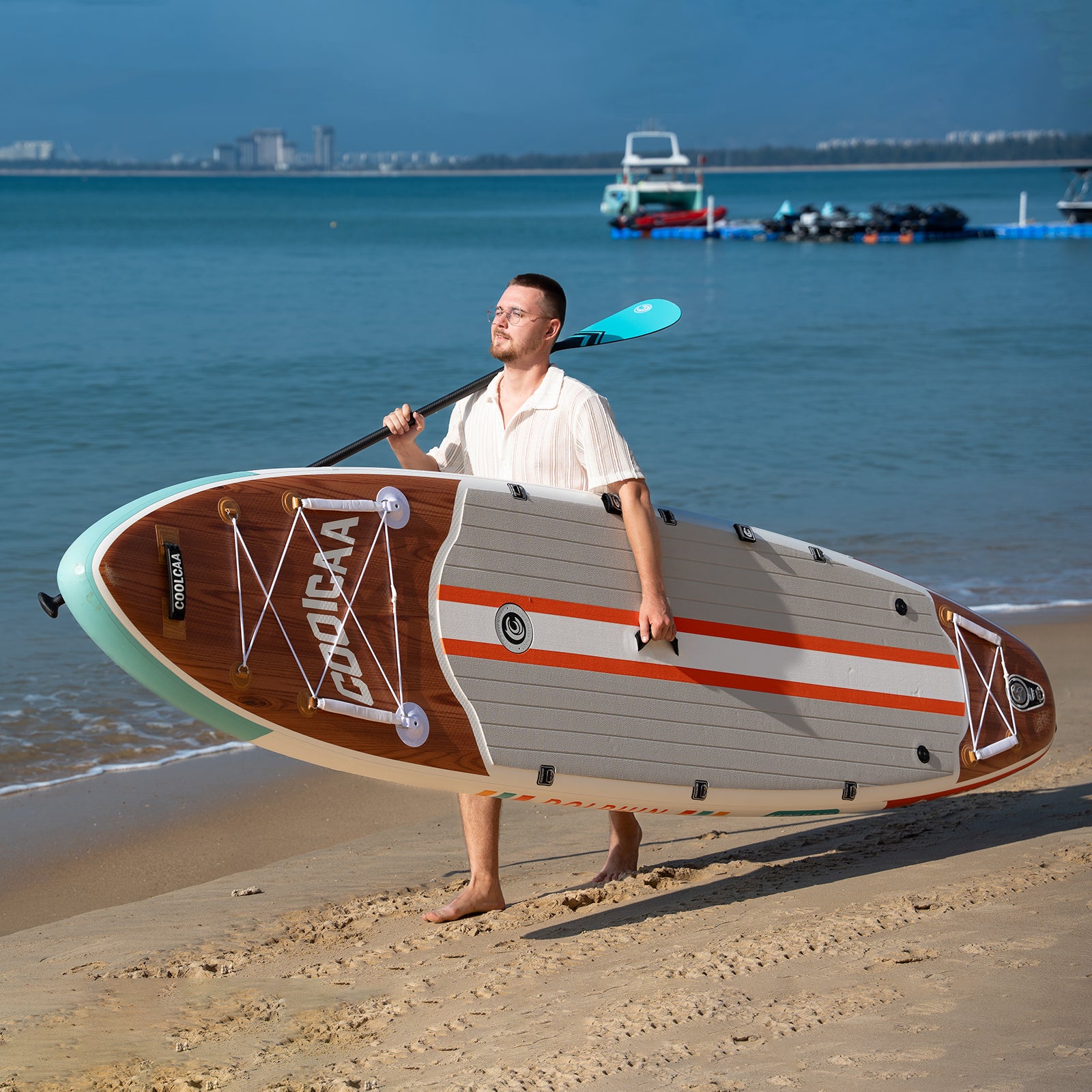 11'8" Timber Skiff Inflatable Paddle Board Package, 2026 Edition