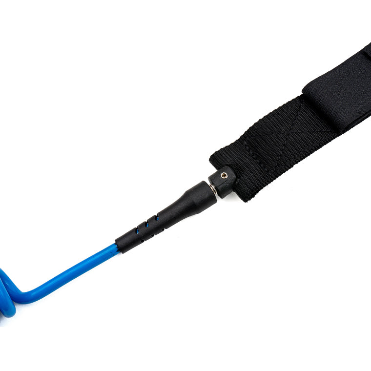 Blue COOLCAA 10' Coiled Ankle Strap