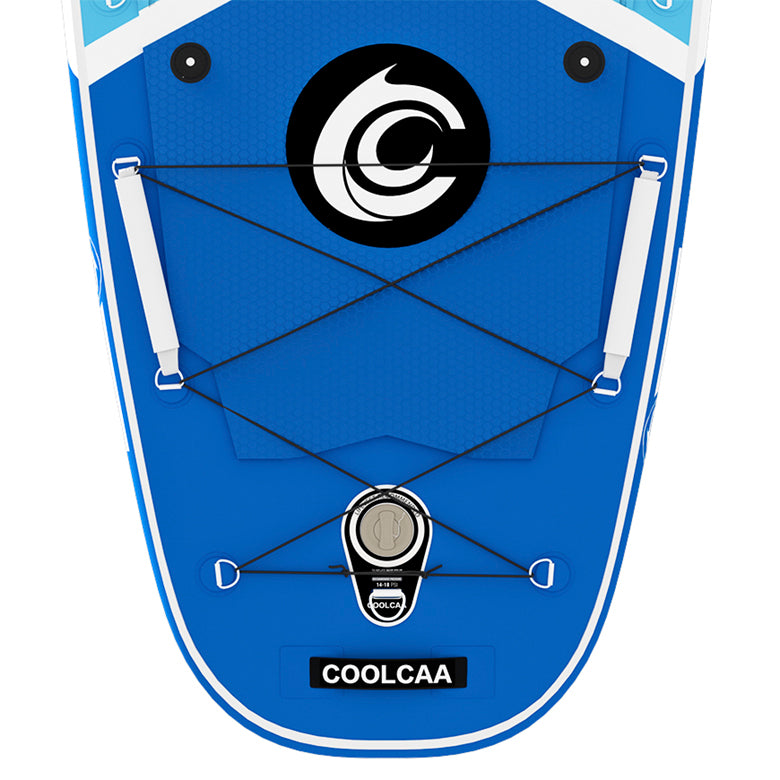 smoothly textured, streamlined paddle board end