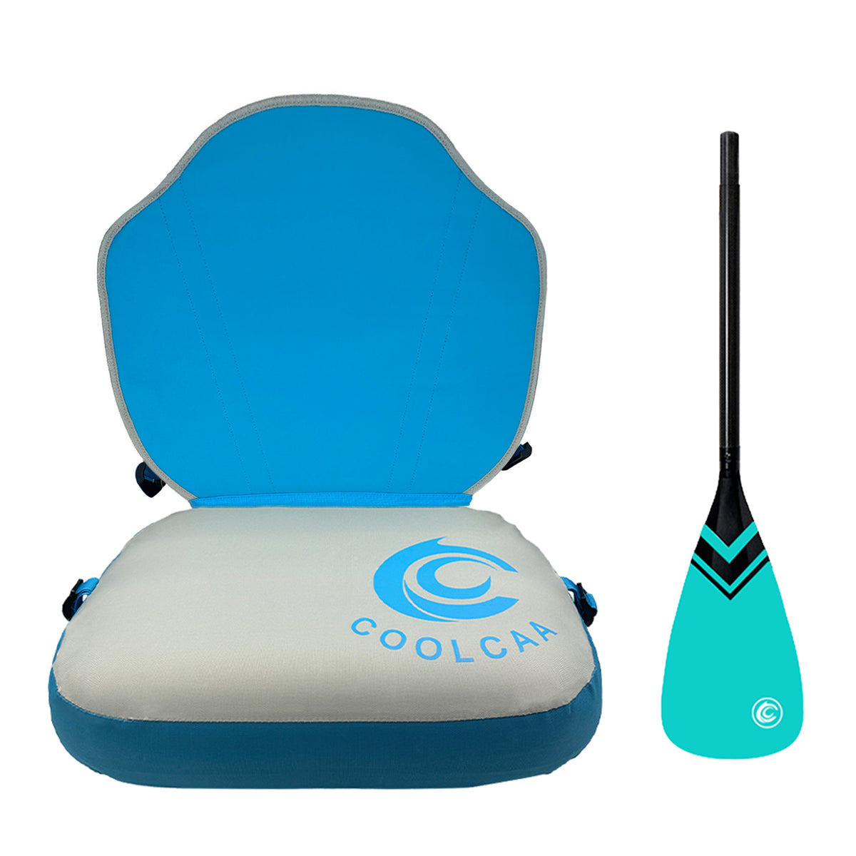 COOLCAA Kayak Seat Kit for SUP Boards with Carbon Fiber Paddle Blade