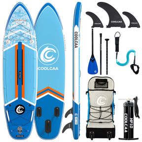 Coolcaa 10’6/11’6 Bandolan Inflatable Paddle Board Package with Carbon Paddle