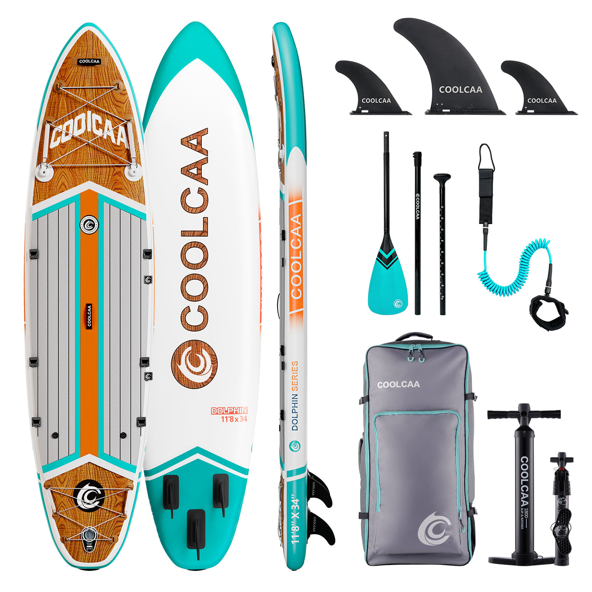 Pre-sale Coolcaa 11’8 Maple Marlin Inflatable Paddle Board Package With Carbon Paddle
