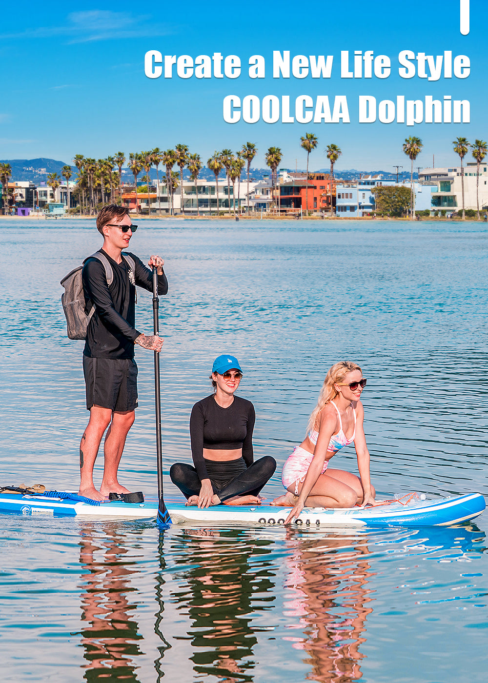 Coolcaa 3-layer paddle board for sale 