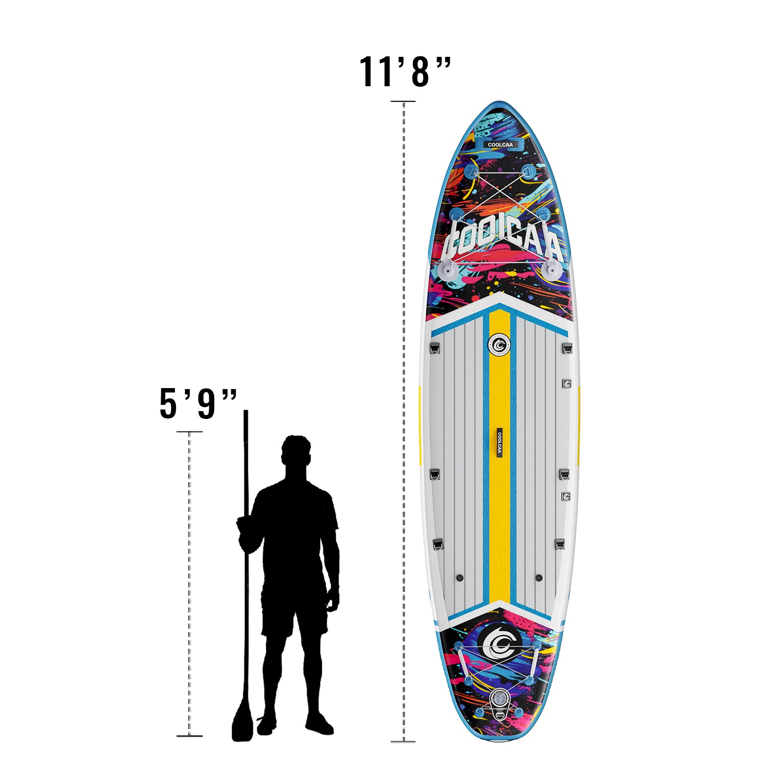 11’8 Cosmic Splash Inflatable Paddle Board Package(2026 New Styles) Shipping at the end of March