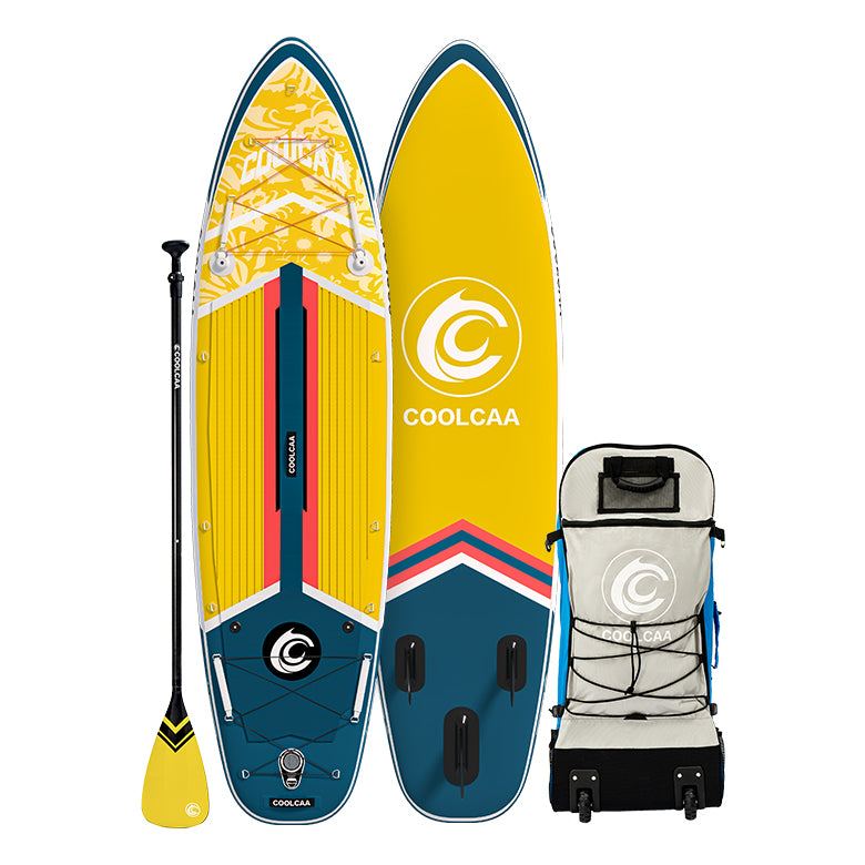 Coolcaa 10’6/11’6 Gold Coast Inflatable Paddle Board Package With Carbon Paddle
