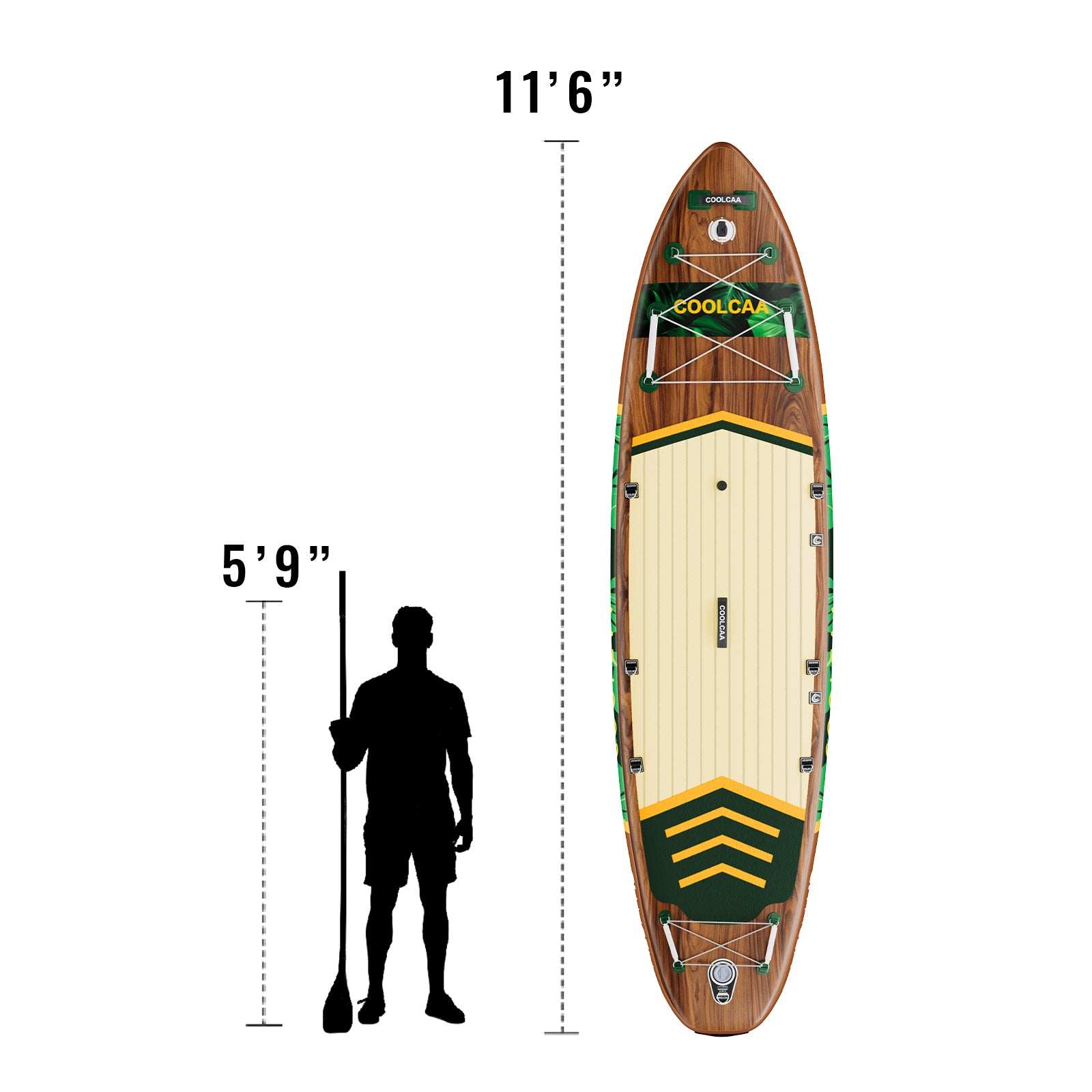 11'6" Jungle Echo Inflatable Paddle Board Package, 2026 Edition