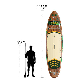 11'6" Jungle Echo Inflatable Paddle Board Package, 2026 Edition