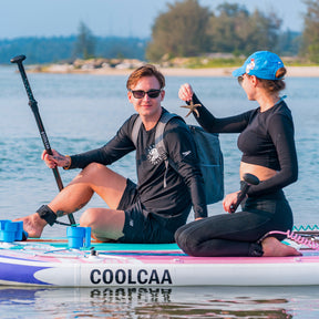 play paddle board with girl friend