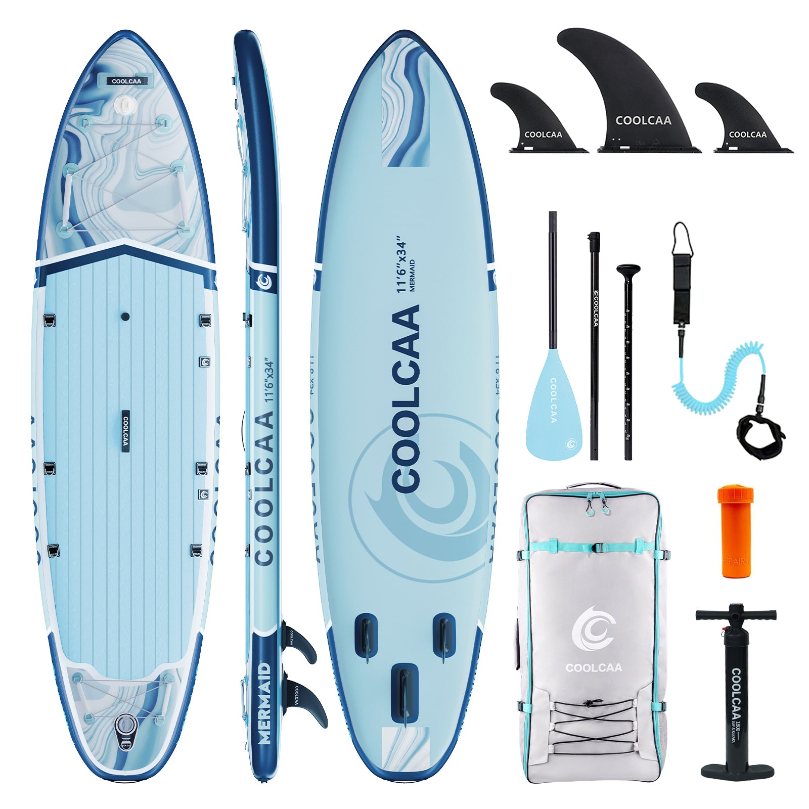 11'6" Ocean Stream Inflatable Paddle Board Package, 2026 Edition