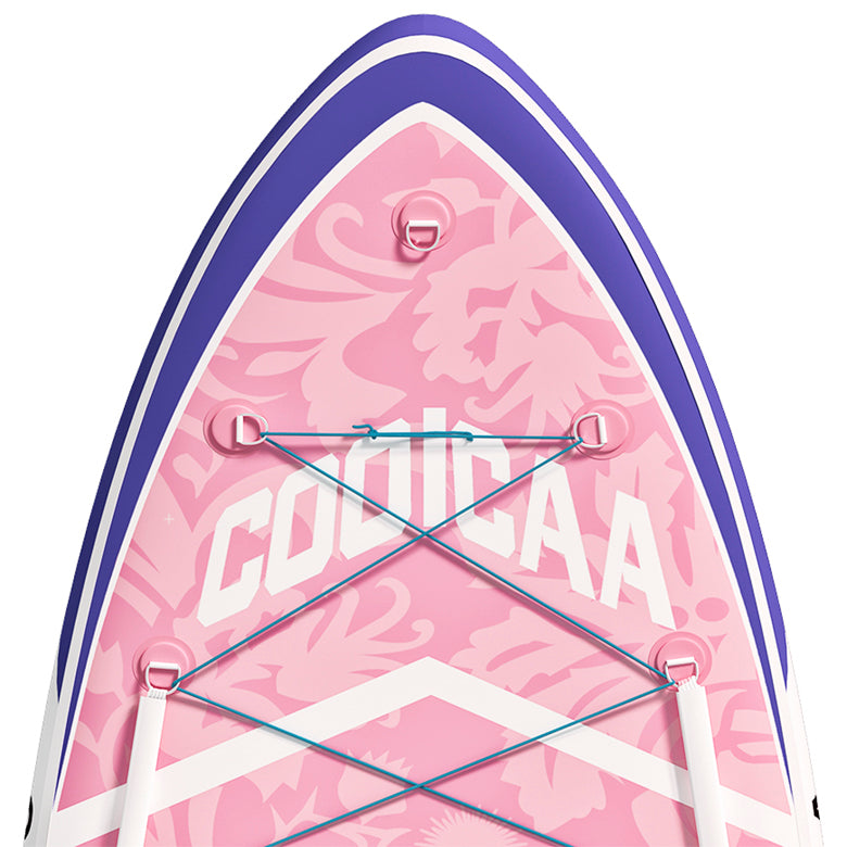 Coolcaa 10’ Hubble Island Inflatable Paddle Board Package with Carbon Paddle