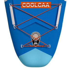 Coolcaa 10’6 Challenger Inflatable Paddle Board Package with Fiberglass Paddle