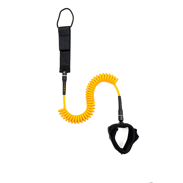 Reliable 10' Paddle Board Coiled Ankle Strap by COOLCAA yellow