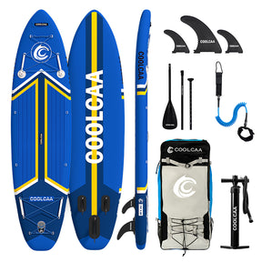 olcaa 11’6 Navigator Inflatable Paddle Board Package with Fiberglass Paddle
